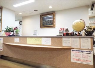 山田眼科醫院 徳島駅 受付です。まずはこちらまでお越しください。の写真